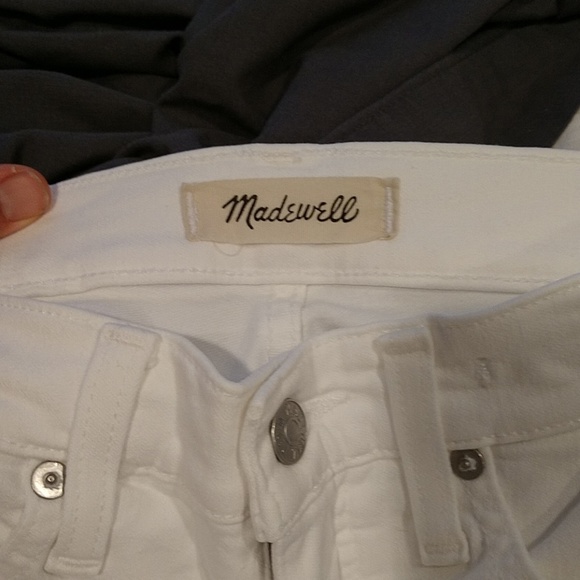 Madewell White Crop Jeans - Picture 3 of 5